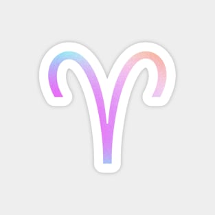 aries colorful aura Sticker